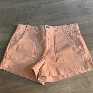 american eagle pink corduroy shorts
